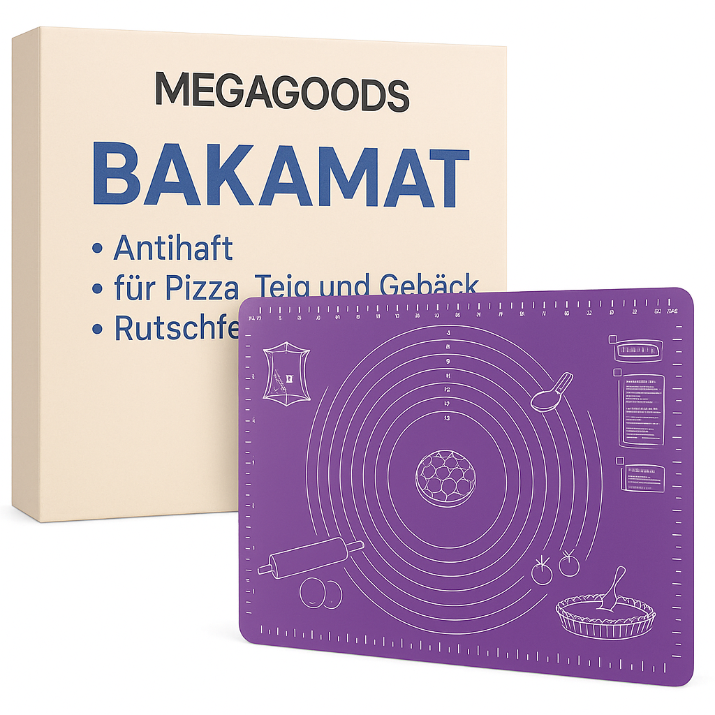 Backmatte Antihaft für Pizza Teig und Gebäck Küche Backzubehör DE.