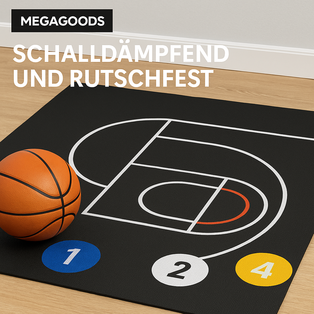 Basketball Trainingsmatte rutschfest schalldämmend dick für Kinder DE. – Bild 3