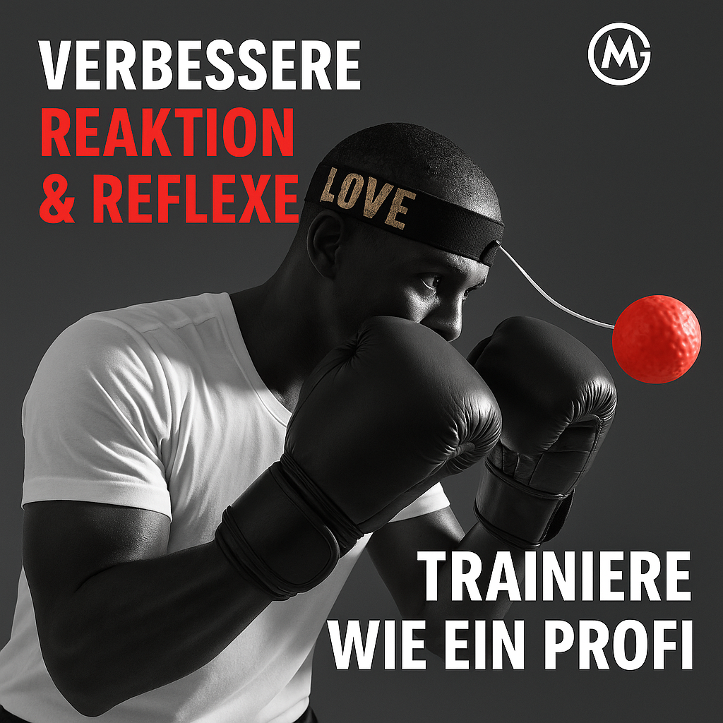 Box Reflexball mit Stirnband für Reaktionstraining und Speed DE. – Bild 2