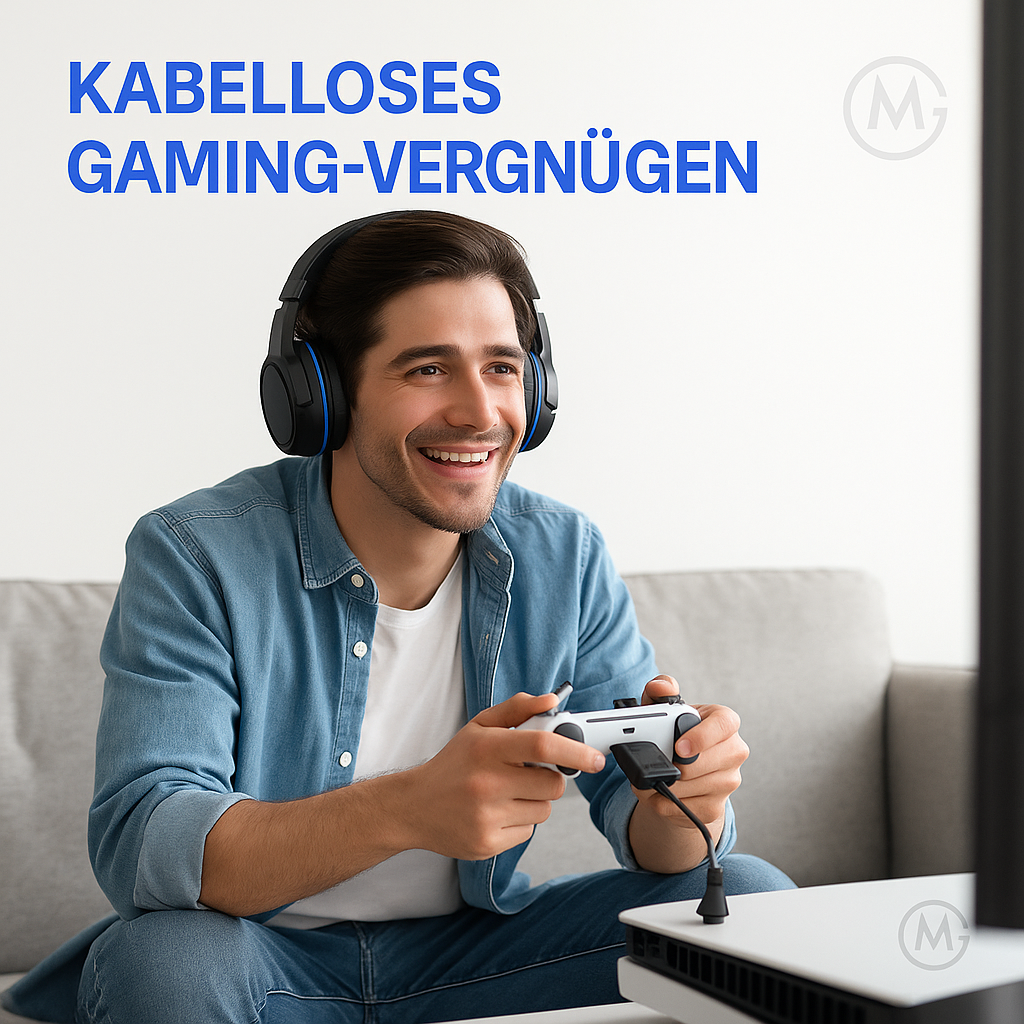 Bluetooth 5.0 Audio-Adapter für PS5 PS4 PC kabellos Gaming DE. – Bild 3