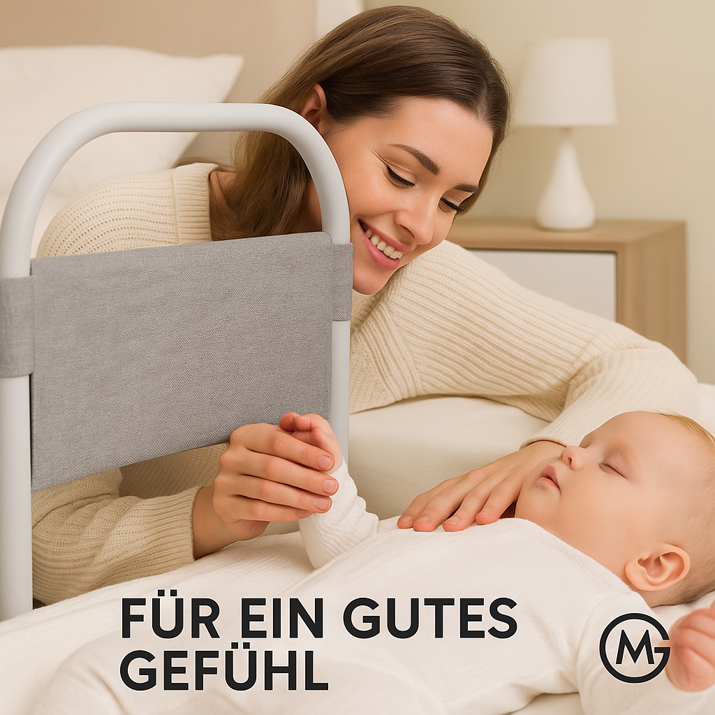 Baby Bettgitter 47 cm Kinder Schutzgitter Rausfallschutz DE. – Bild 4