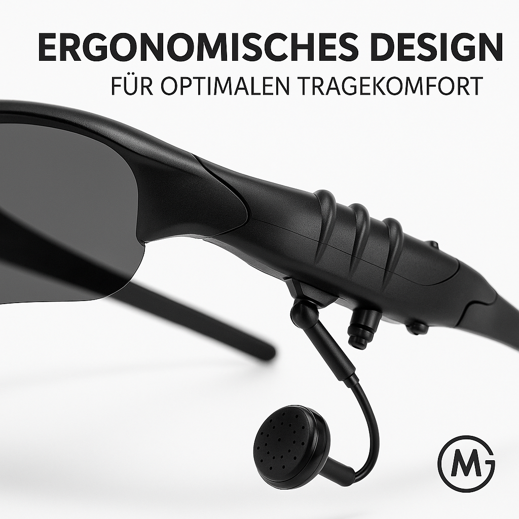 Bluetooth-Sonnenbrillen mit Headset Mikrofon Sport & Fahren DE. – Bild 3