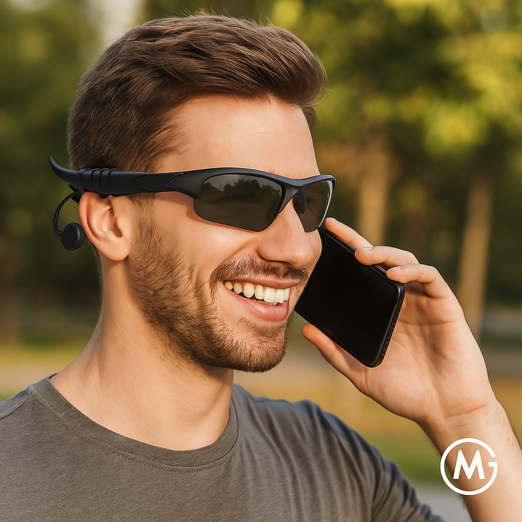 Bluetooth-Sonnenbrillen mit Headset Mikrofon Sport & Fahren DE. – Bild 4