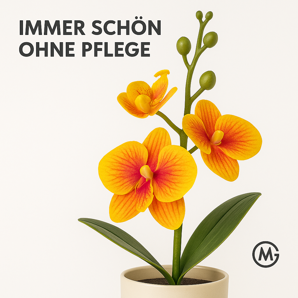 Bonsai Kunst-Orchidee Schmetterling Deko Pflanze Vase Hochzeit DE. – Bild 3