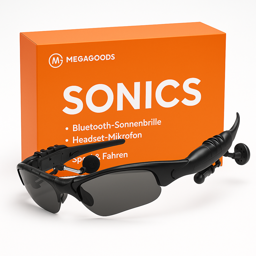Bluetooth-Sonnenbrillen mit Headset Mikrofon Sport & Fahren DE.