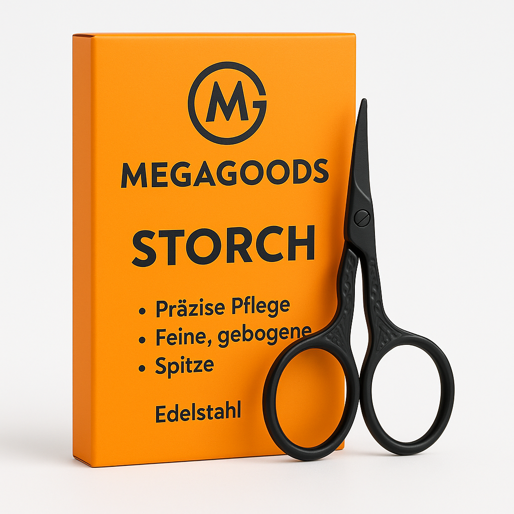 Edelstahl Storchschere präzise Pflege für Nase Bart Ohren Augen DE.
