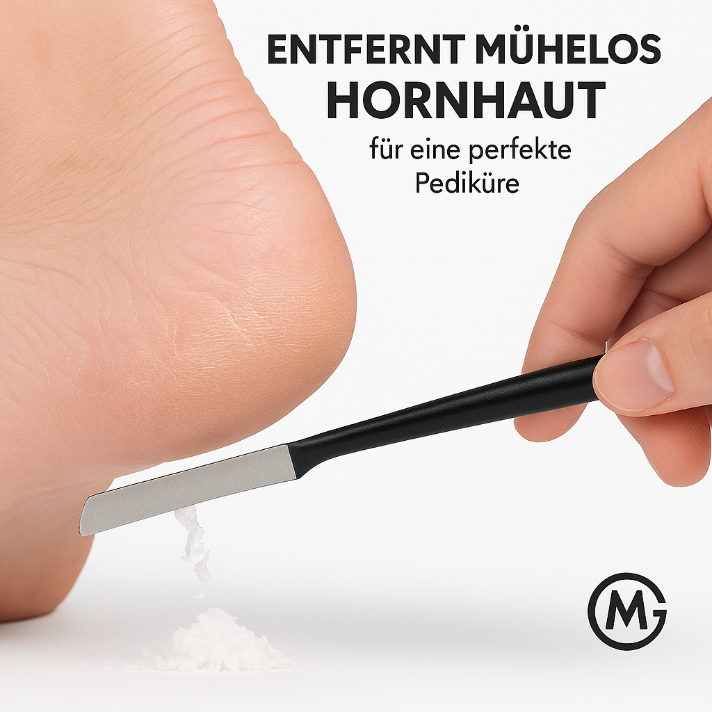 Edelstahl Hornhautentferner Fußraspel Profi Pediküre Fußpflege DE. – Bild 2