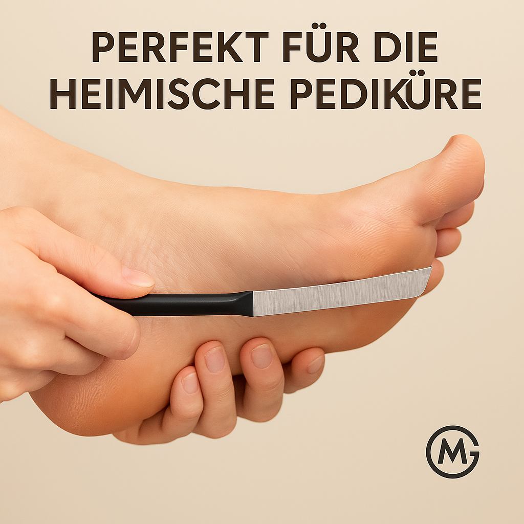 Edelstahl Hornhautentferner Fußraspel Profi Pediküre Fußpflege DE. – Bild 4