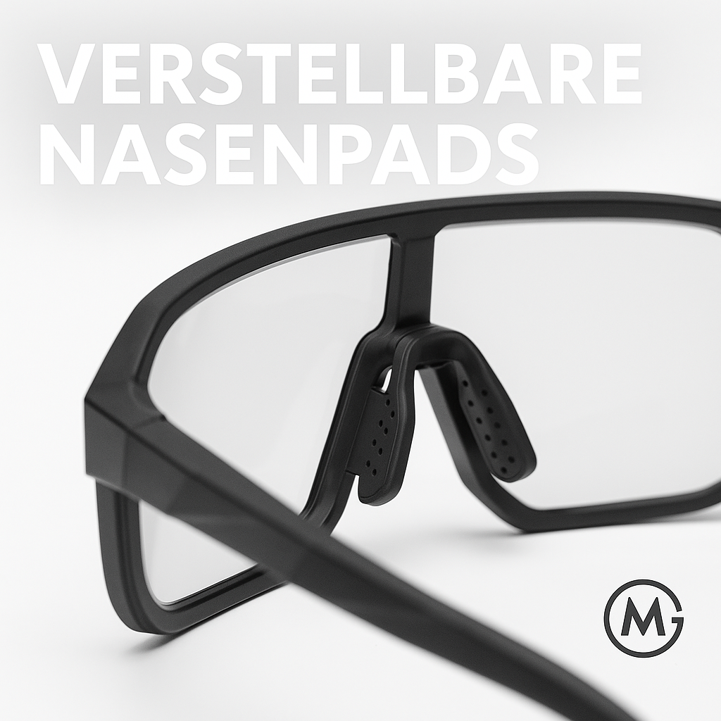 Fahrradbrille Sportbrille photochrom UV-Schutz für Damen Herren DE. – Bild 3