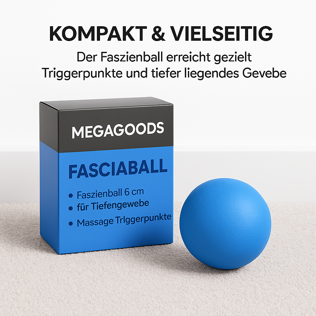 Faszienball 6 cm für Tiefengewebe Massage Triggerpunkt Schmerz DE. – Bild 3