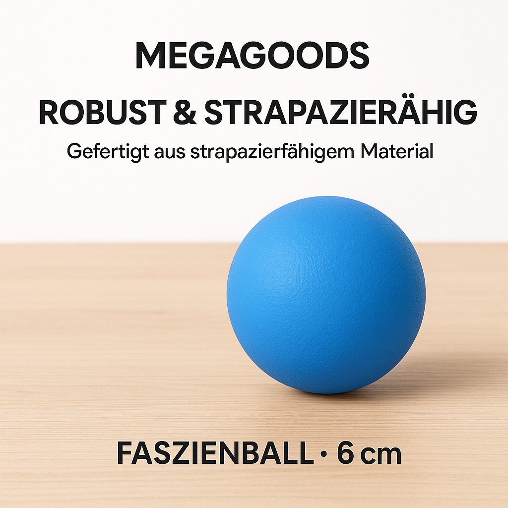 Faszienball 6 cm für Tiefengewebe Massage Triggerpunkt Schmerz DE. – Bild 4