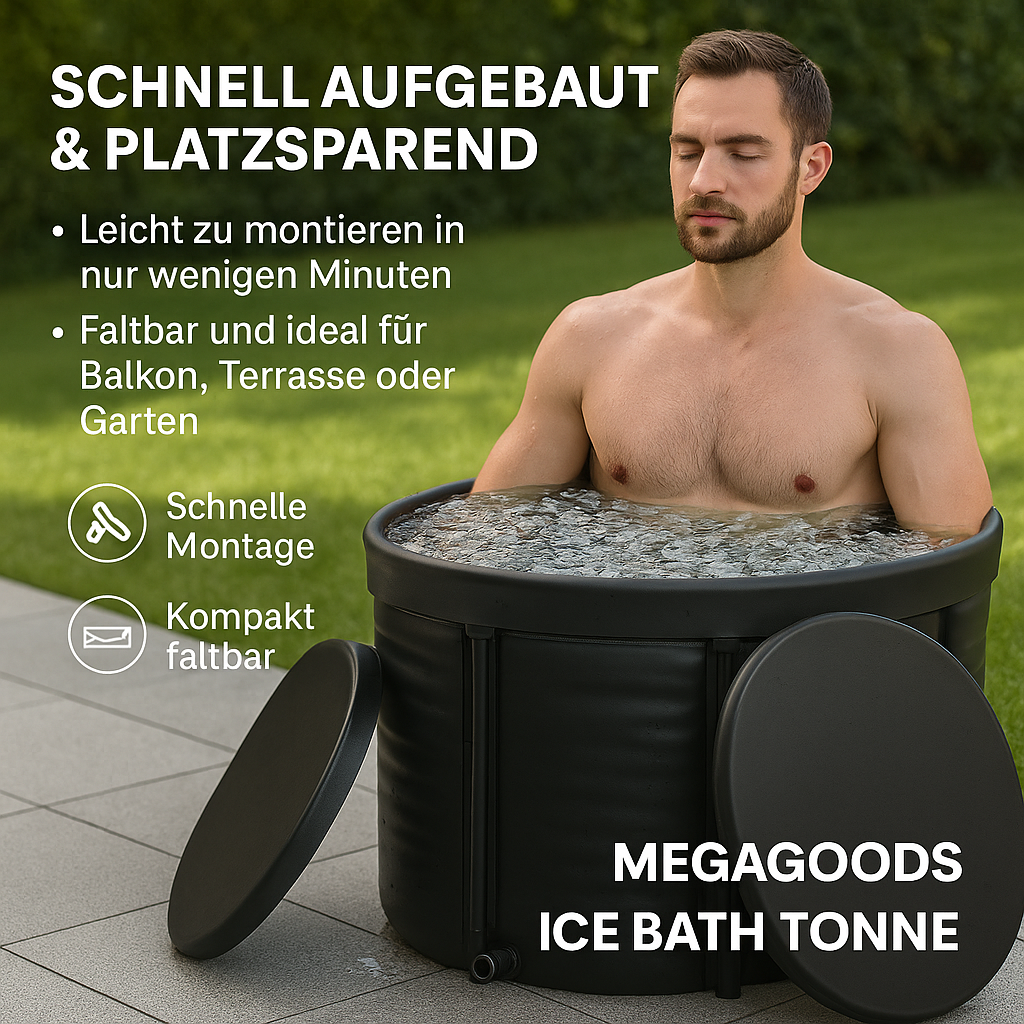 Eistonne für Athleten faltbar Outdoor Kältetherapie Badefass DE. – Bild 3