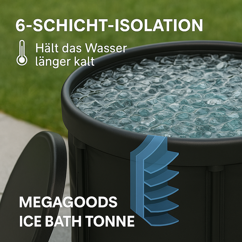 Eistonne für Athleten faltbar Outdoor Kältetherapie Badefass DE. – Bild 4