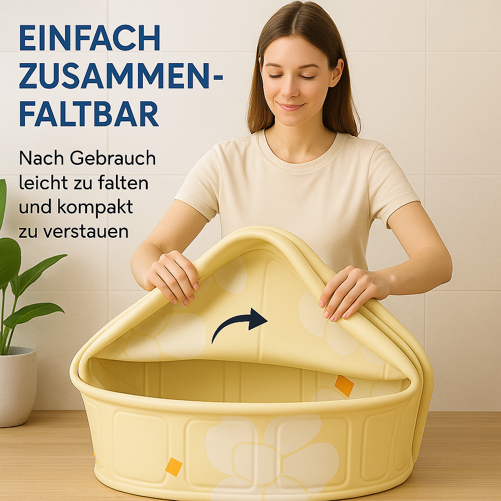 Faltbare Badewanne tragbar für Kinder und Erwachsene wärmeisoliert DE. – Bild 3