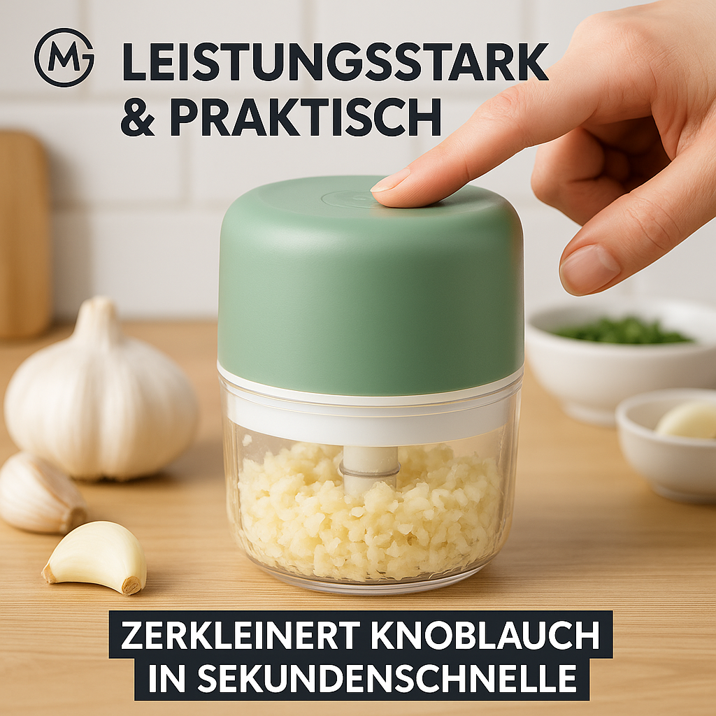 Elektrischer Mini-Knoblauchhacker USB, Fleischwolf, robust, langlebig DE. – Bild 2