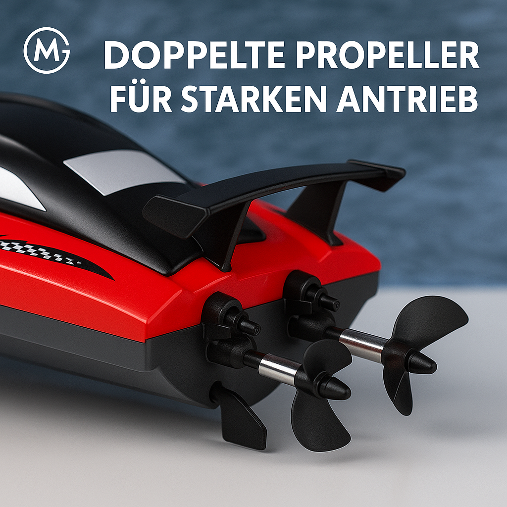 Ferngesteuertes Rennboot 2.4G Elektro mit Doppelschraube DE. – Bild 3
