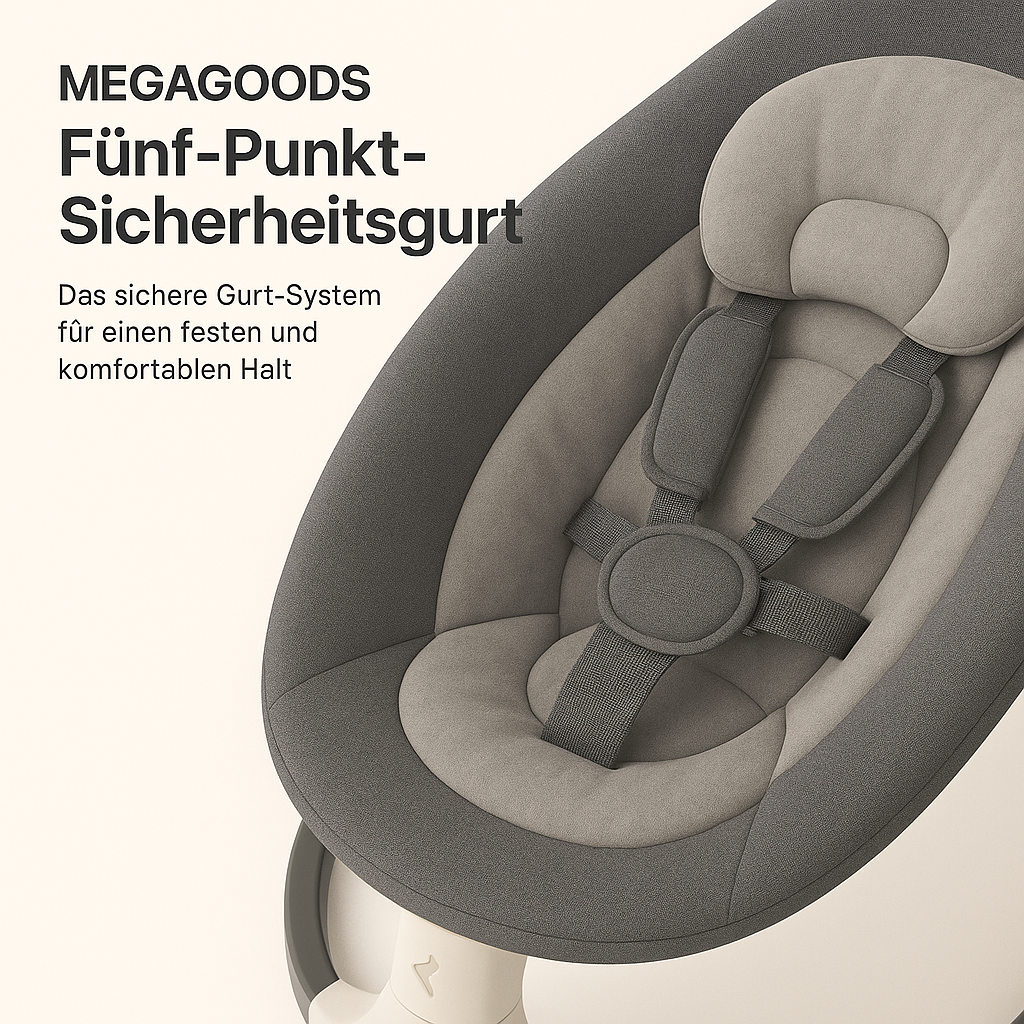 Elektrische Babywippe Luxus Schaukelstuhl mit Fernbedienung DE. – Bild 4