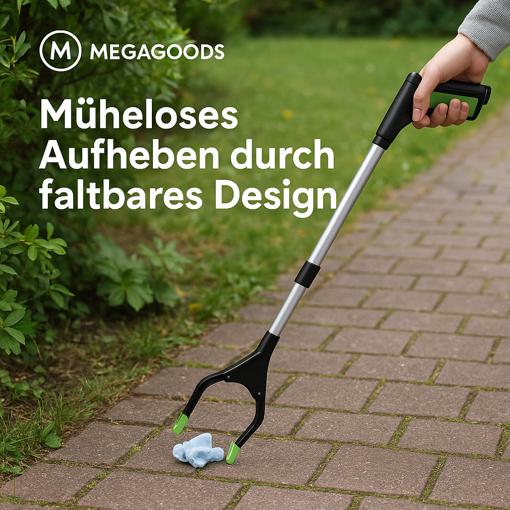 Faltbare Greifzange Müllgreifer 80 cm leicht stabil rutschfest DE. – Bild 2