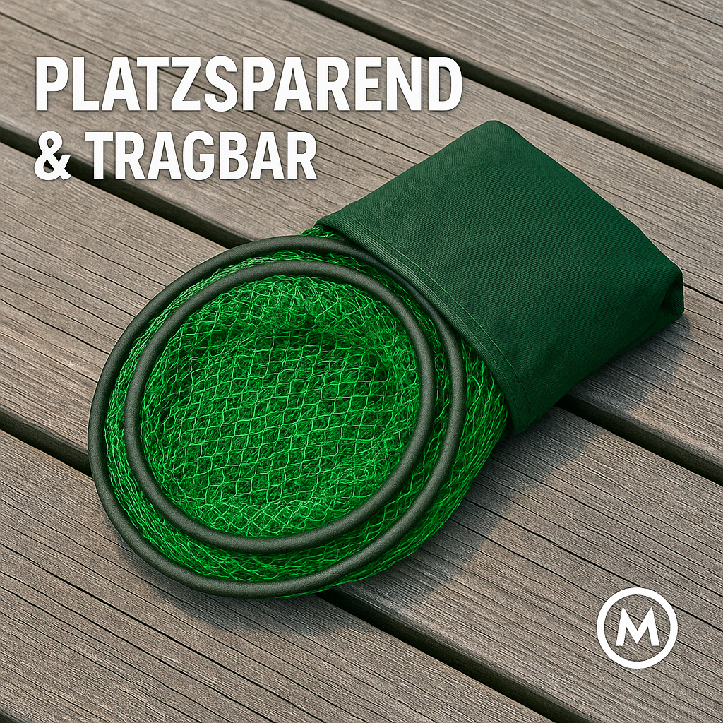 Faltbares Fischernetz Edelstahlring Fischreuse Angelkorb DE. – Bild 3
