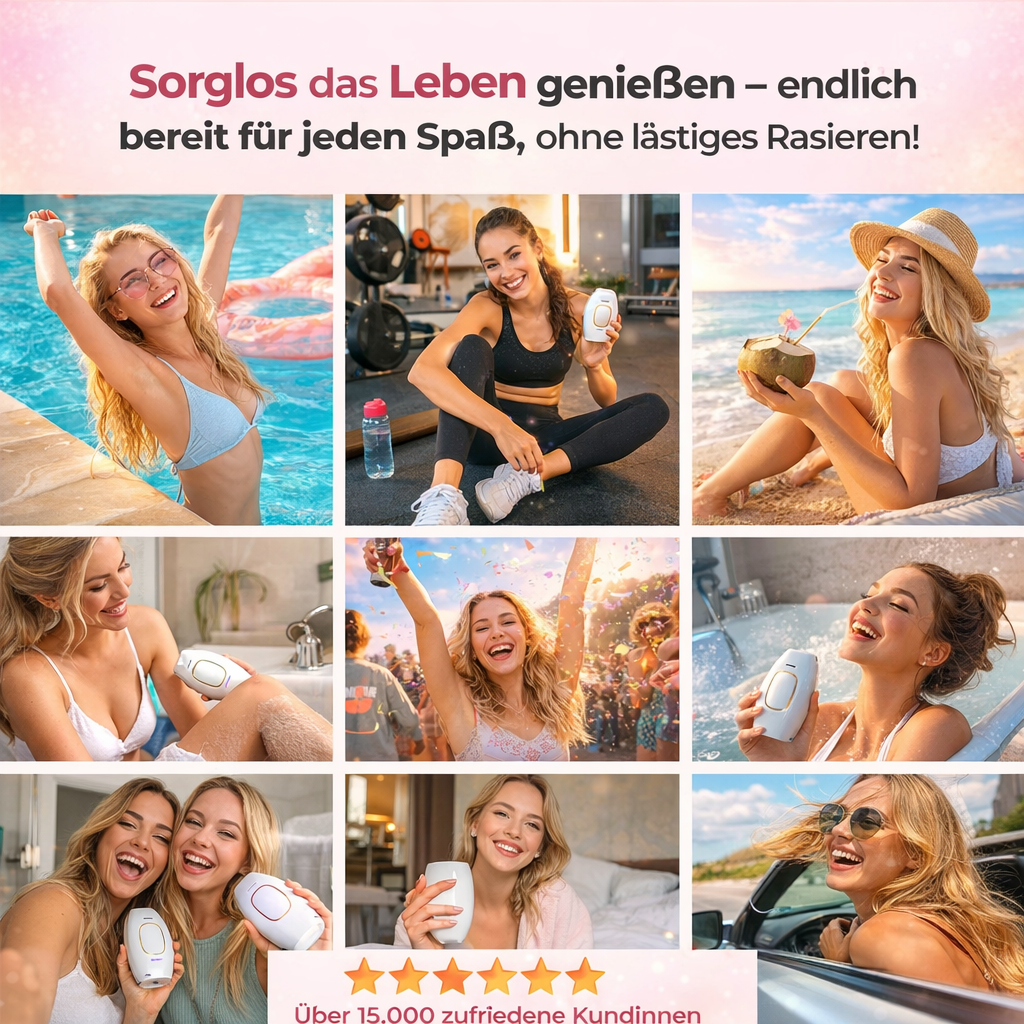 Feleva LumiPro™ IPL Haarentfernung Laser Haarentfernungsgerät Damen schmerzfrei – Bild 7