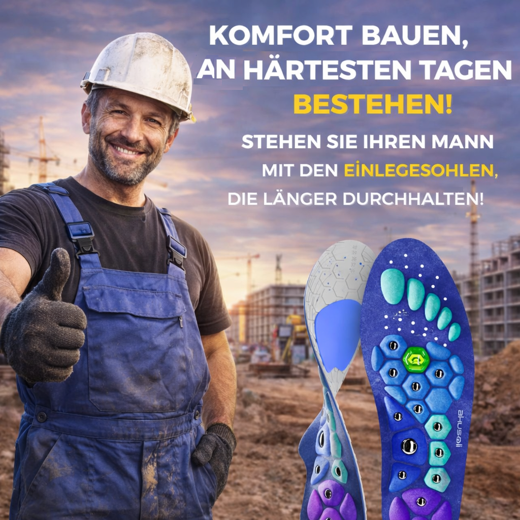 EvoStep™ Magnet Einlegesohlen Akupressur Fußgewölbe Schuheinlagen Orthopädisch – Bild 3