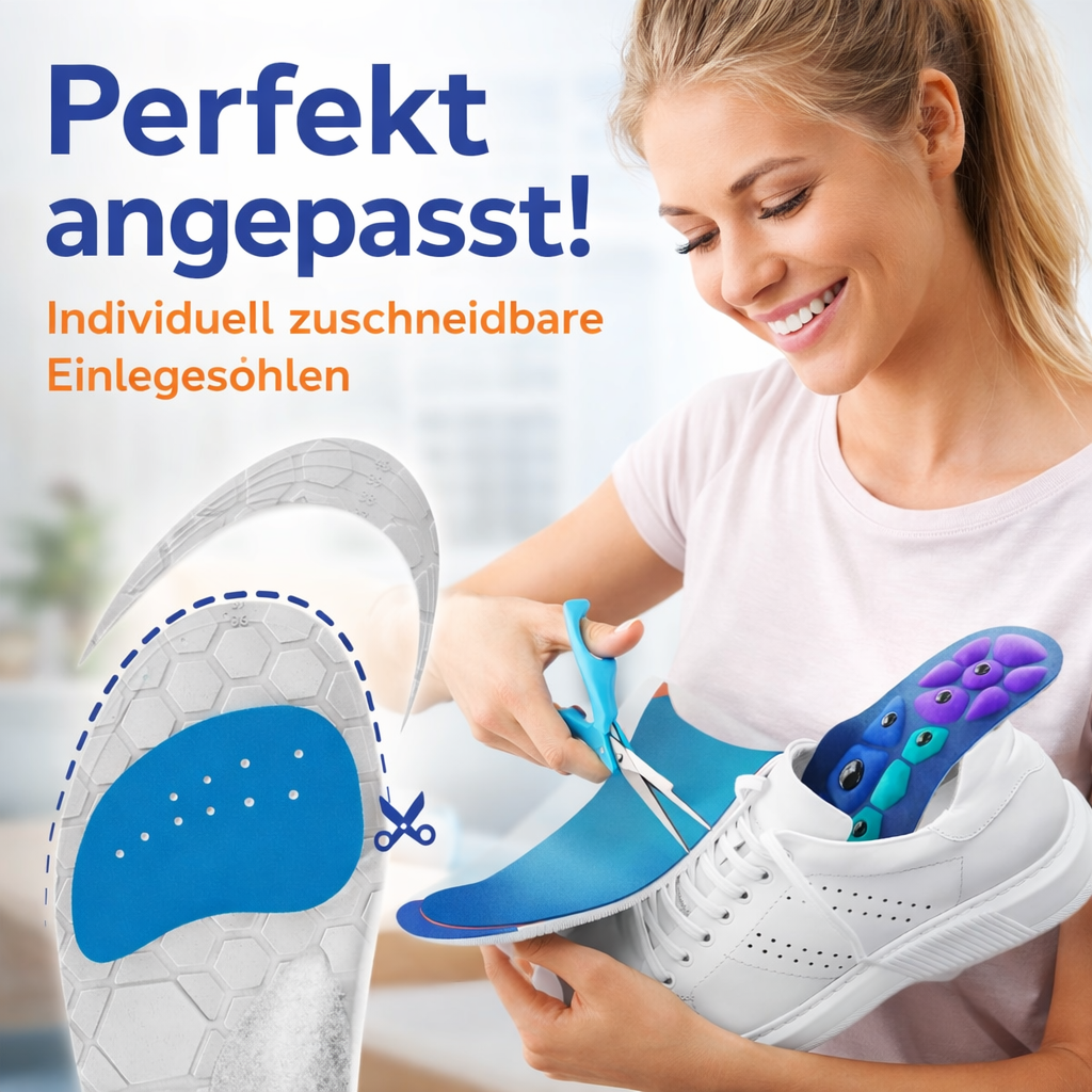 EvoStep™ Magnet Einlegesohlen Akupressur Fußgewölbe Schuheinlagen Orthopädisch – Bild 5